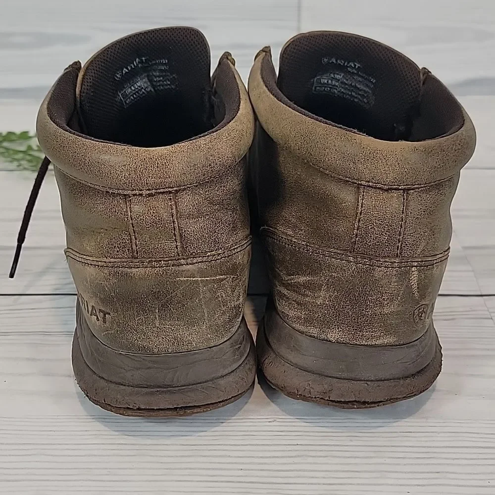 Ariat Spitfire Men's Brown Bomber Casual Leather Shoes Size 9.5